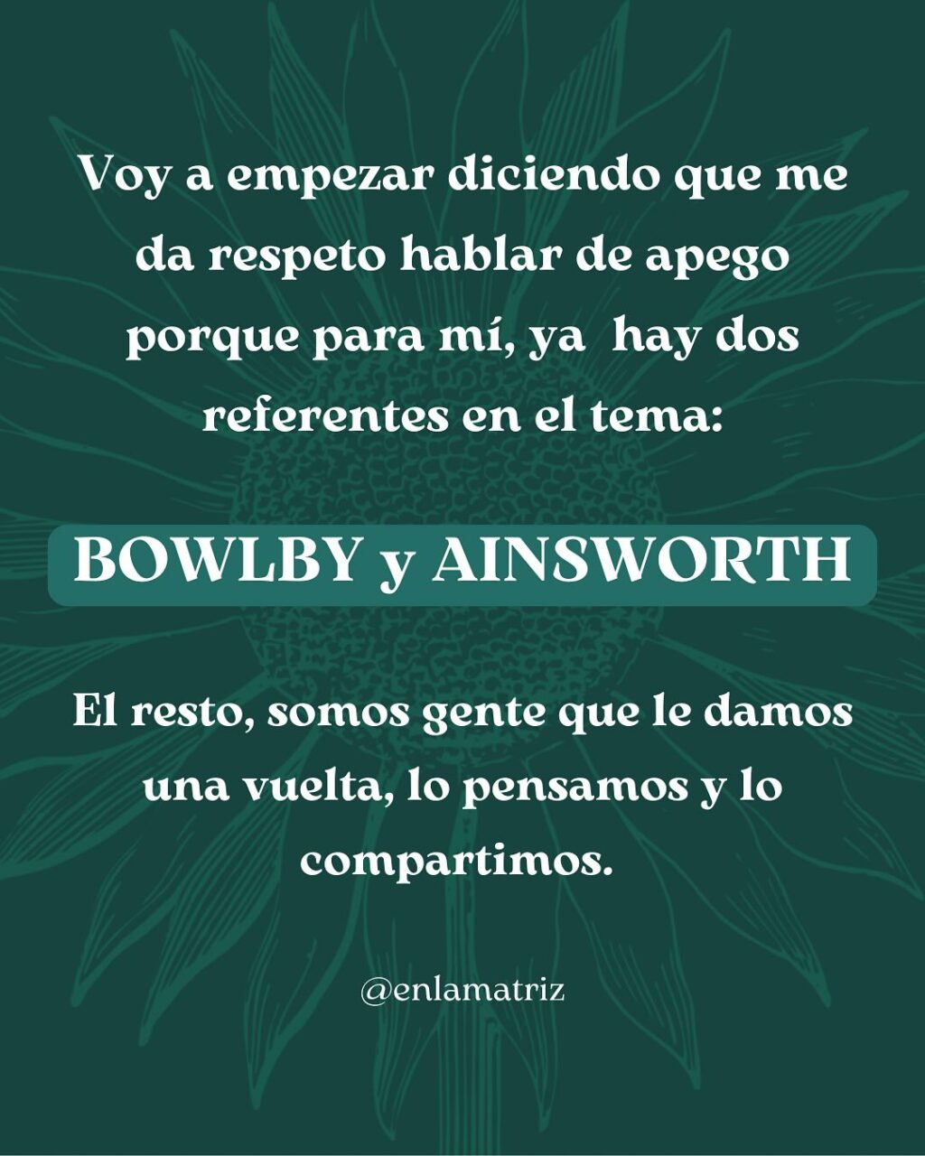 Instagram post from enlamatriz. This post is in position 1.