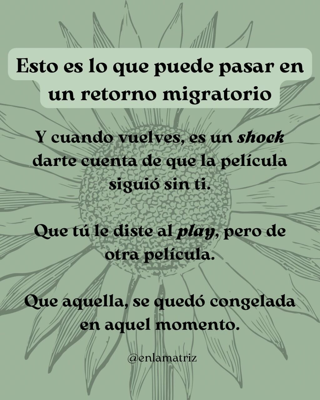 Instagram post from enlamatriz. This post is in position 5.