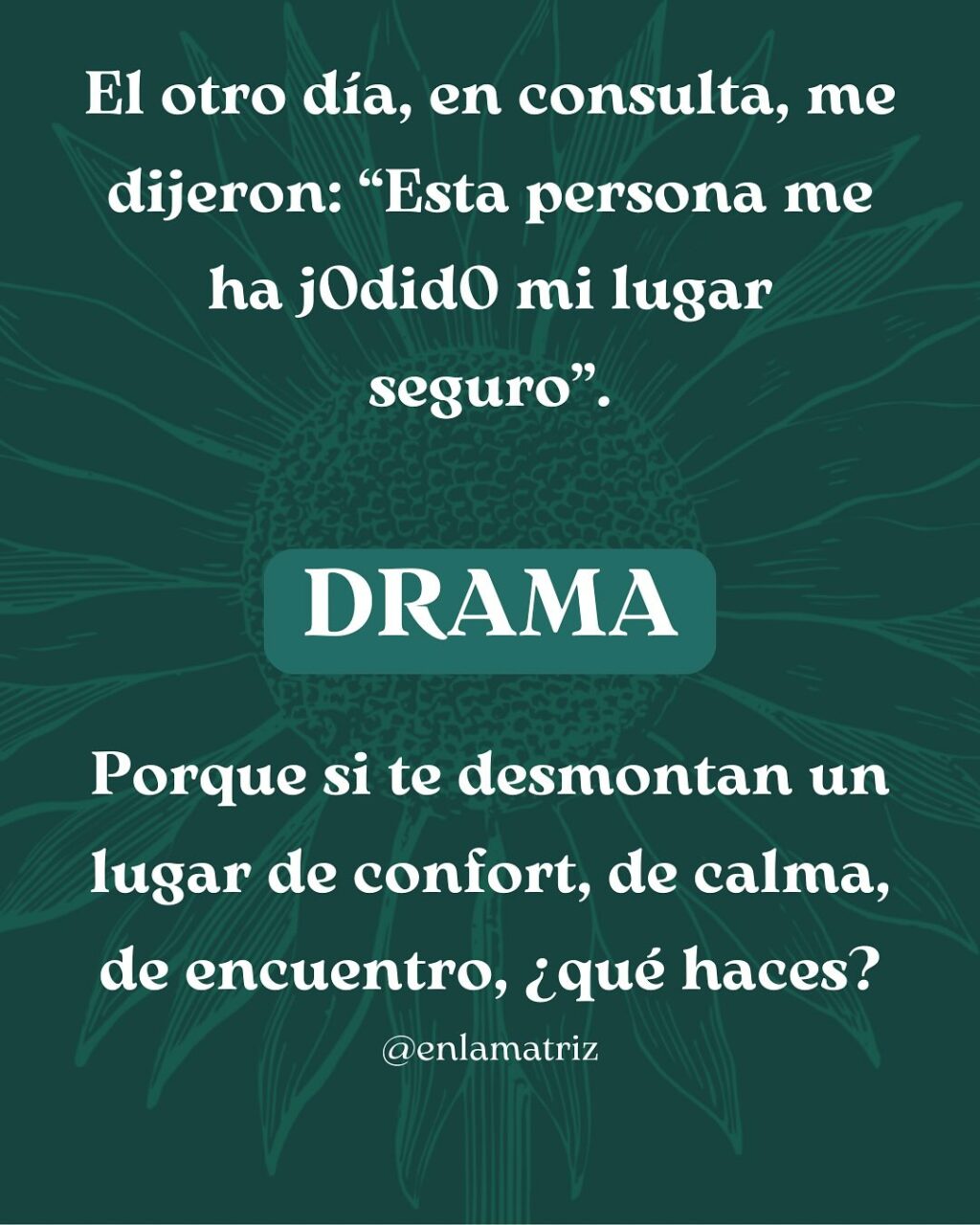 Instagram post from enlamatriz. This post is in position 3.